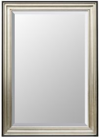 Contempo Silver Black Mirror 24X36 Silver Black