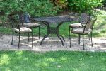 Savannah Outdoor Aluminum Round Dining Table Set of 5 (KIT)