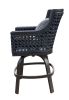 Monterey Bar Stool Chair with Cushion and pillow