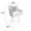 Monterey Bar Stool Chair with Cushion and pillow