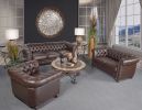 Classic Chesterfield Chair Brown