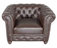 Classic Chesterfield Chair Brown