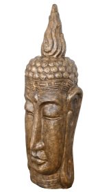 Long Buddha Head Glossy Gold Black