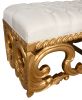 Gold Rococo Three Seat Bench