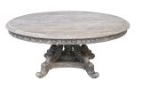 Mystique Gray Mahogany Anglia Dining Table and Chair Set of 7