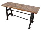 Mango Wood Industrial Console Table