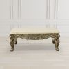 Platine Lion Coffee Table with Marble Top