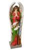 Multi Colored Arch Angel Praying over Nativity Family