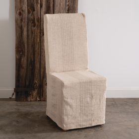 Feed Sack Slip Covered Dining Chair