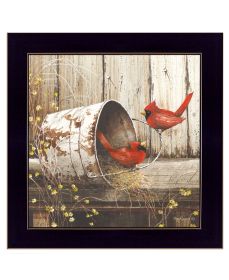 "Playing Around" by Artisan John Rossini, Ready to Hang Framed Print, Black Frame