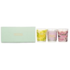 CARROLL & CHAN - 3 Votive Set: Sakura, Jasmine, Rose & Cranberry, Ginger Lily 013939  3pcs