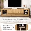 78'' Modern TV Stand with 6 Cabinets& 2 Open Compartments, Entertainment Center for TVs up to 90'', Television Console for Living Room, Bedroom