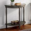 Traditional Design 1pc Side Table Storage Bottom Shelf Antique Gray Color Home Living Room Furniture