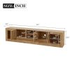 78'' Modern TV Stand with 6 Cabinets& 2 Open Compartments, Entertainment Center for TVs up to 90'', Television Console for Living Room, Bedroom