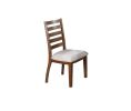 Walnut Finish Traditional Style Side Chairs Set of 2pc Wooden Frame Ladder Back Design Dining Room Furniture