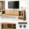 78'' Modern TV Stand with 6 Cabinets& 2 Open Compartments, Entertainment Center for TVs up to 90'', Television Console for Living Room, Bedroom