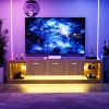 78'' Modern TV Stand with 6 Cabinets& 2 Open Compartments, Entertainment Center for TVs up to 90'', Television Console for Living Room, Bedroom