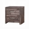 Dark Oak 2-Drawer Nightstand