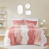 Ombre Shaggy Faux Fur Comforter Set