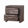 Dark Oak 2-Drawer Nightstand