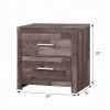 Dark Oak 2-Drawer Nightstand