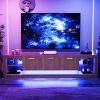 78'' Modern TV Stand with 6 Cabinets& 2 Open Compartments, Entertainment Center for TVs up to 90'', Television Console for Living Room, Bedroom