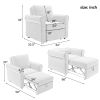 3-in-1 Sofa Bed Chair, Convertible Sleeper Chair Bed,Adjust Backrest Into a Sofa,Lounger Chair,Single Bed,Modern Chair Bed Sleeper for Adults