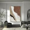 Handmade Oil Painting Large Abstract Oil Painting on Canvas with Thick Textured Brushstrokes Earth Toned Beach Waves Large Textured Wall Art canvas ar