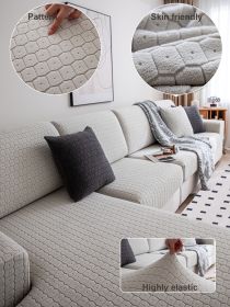 1 PC Sofa Cover Elastic All Inclusive Universal Set All Season Universal Anti Cat Scratch Sofa Cushion Cover (Color: Light Gray, size: Sofa head cover)