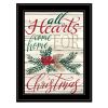 "Home For Christmas" by Artisan Cindy Jacobs, Ready to Hang Framed Print, Black Frame