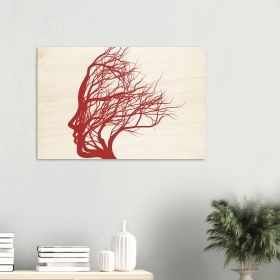 Soul Tree Wood Print Wall Art Design By HadiArts (size: 24x36)