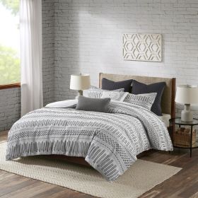 Cotton Jacquard Duvet Cover Mini Set (Color: as Pic)