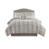 4PC Faux Fur Comforter Set