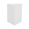 Triangle Bathroom Storage Cabinet with Adjustable Shelves, Freestanding Floor Cabinet for Home Kitchen