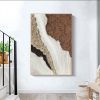 Handmade Oil Painting Large Abstract Oil Painting on Canvas with Thick Textured Brushstrokes Earth Toned Beach Waves Large Textured Wall Art canvas ar