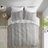 3 Piece Cotton Jacquard Duvet Cover Set