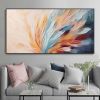 Handmade Oil Painting Abstract Peacock Feather Painting Feather Landscape Furniture Decor Hand Muscle Oil Painting Modern Art Minimalist Living Room W