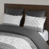 3 Piece Cotton Duvet Cover Set with Chenille Tufting