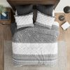 3 Piece Cotton Duvet Cover Set with Chenille Tufting