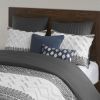 3 Piece Cotton Duvet Cover Set with Chenille Tufting