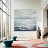 Hand Painted Abstract Landscape Oil Painting Oil Painting Seascape Clouds Nordic Wall Art Picture Modern Living Room Decor