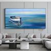 Hand Painting Wall Art Modern Abstract Ocean Landscape Home Living Room hallway bedroom luxurious decorative painting