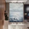 Hand Painted Abstract Landscape Oil Painting Oil Painting Seascape Clouds Nordic Wall Art Picture Modern Living Room Decor