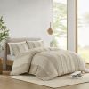 3 Piece Striped Cotton Duvet Cover Set